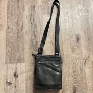 Vintage leather Fossil Messenger Crossbody Large bag